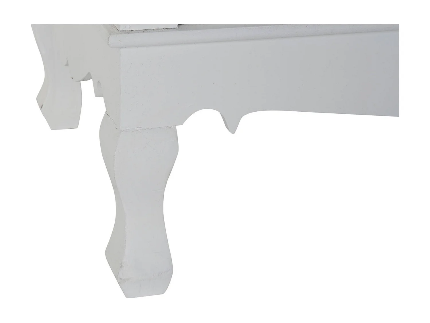 Table basse élégante blanche avec rangement intégré
