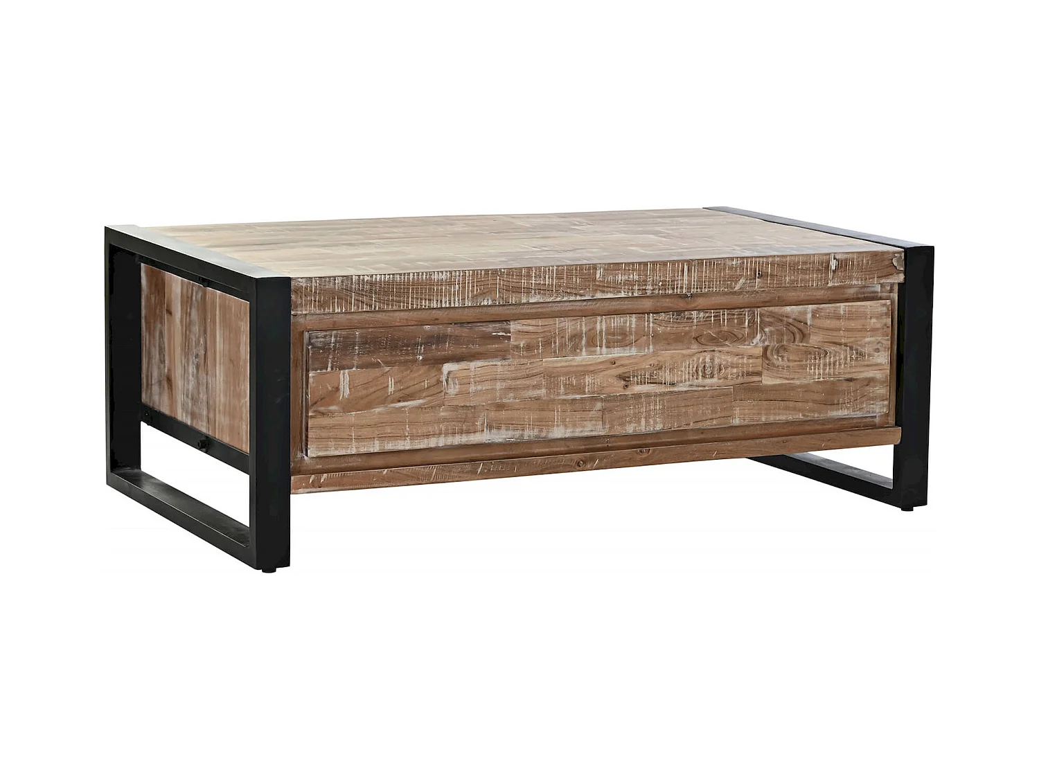 Table basse acacia et métal pour déco chic