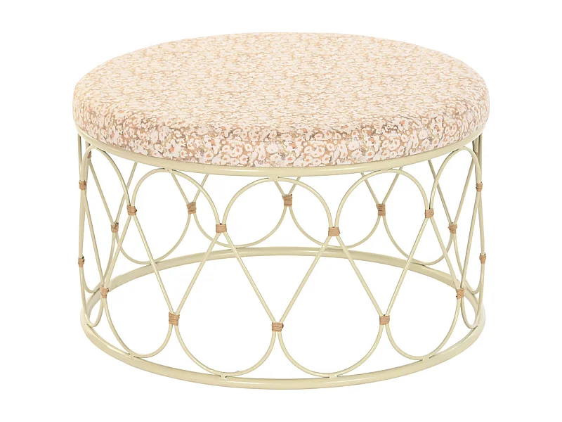 Table basse rotin crème pour une touche élégante