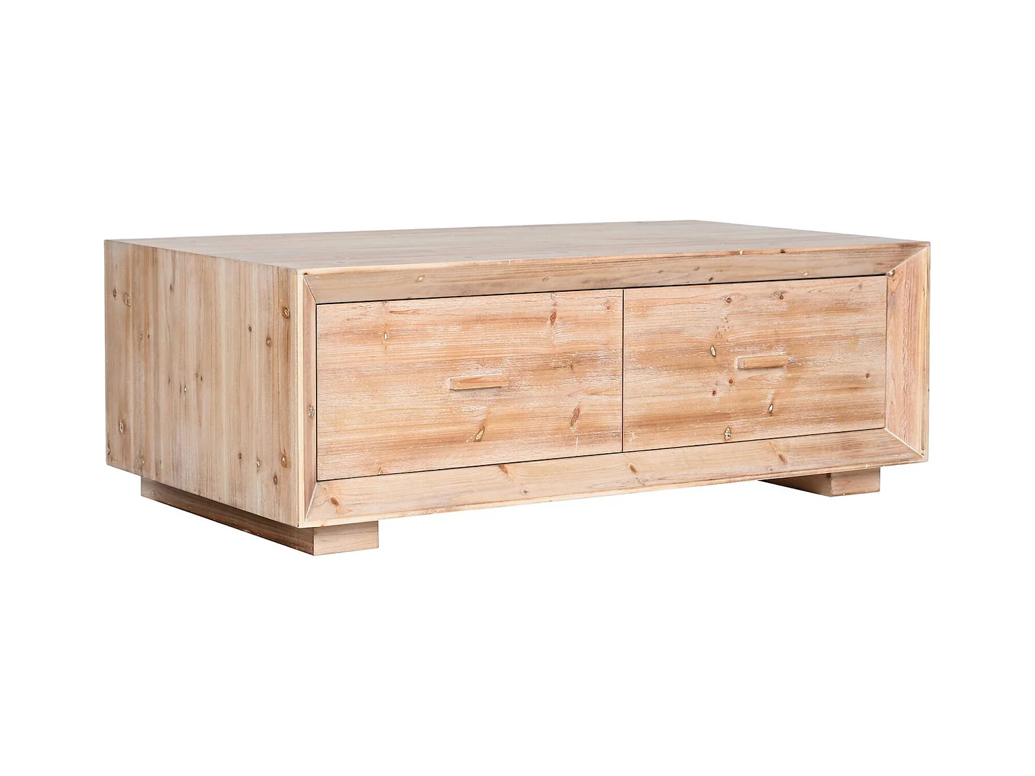 Table basse épicéa naturel pour salon élégant