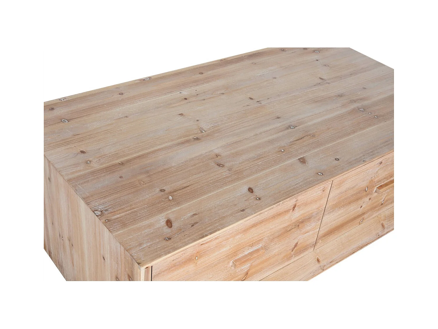 Table basse épicéa naturel pour salon élégant