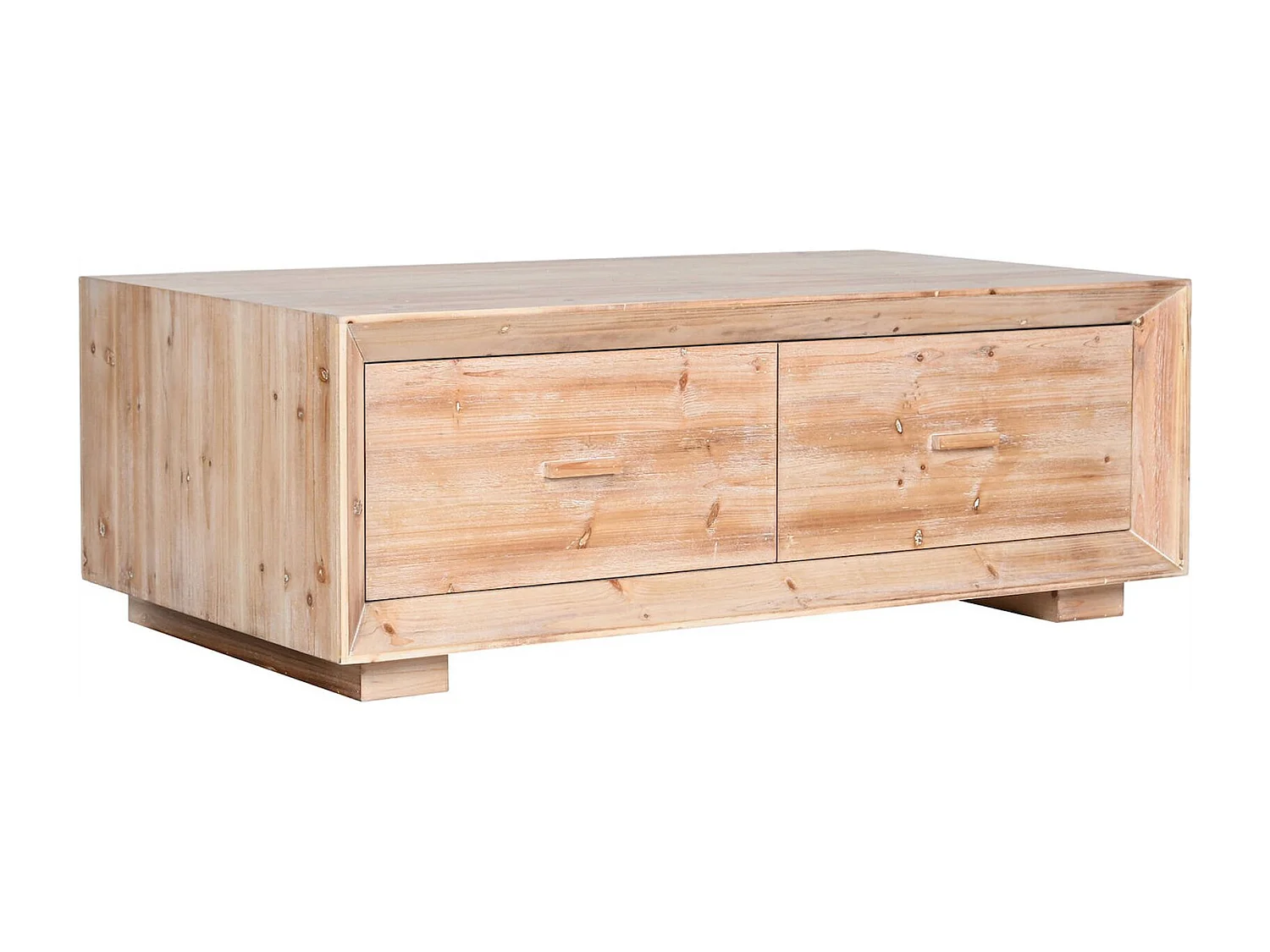 Table basse épicéa naturel pour salon élégant