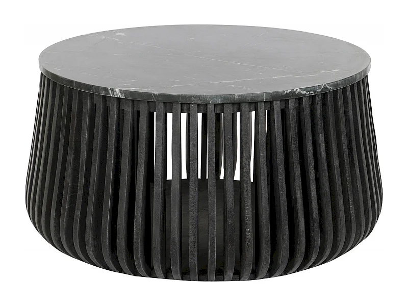 Table basse marbre noir élégance intemporelle