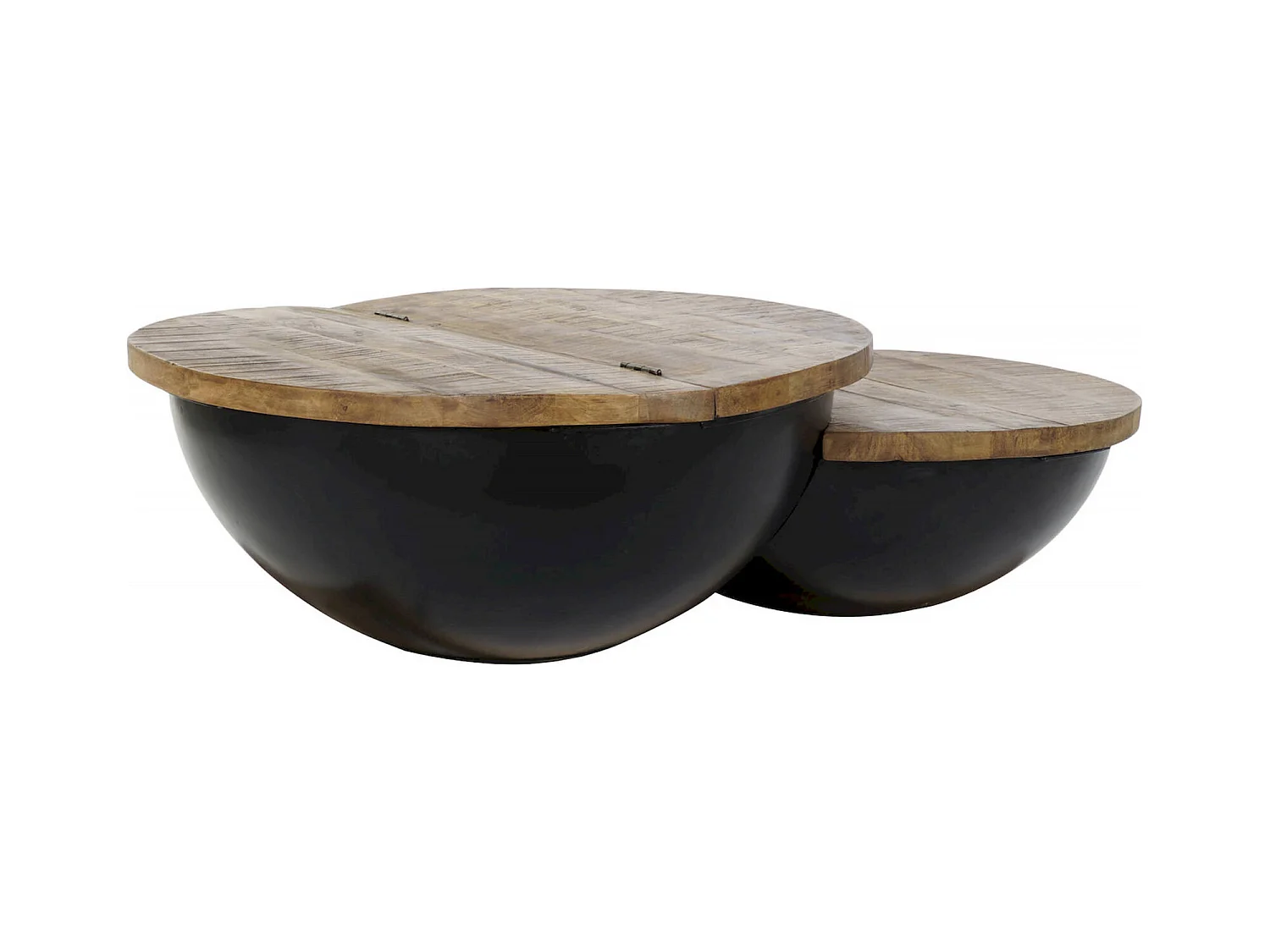 Table basse élégance bois et métal pour salon moderne