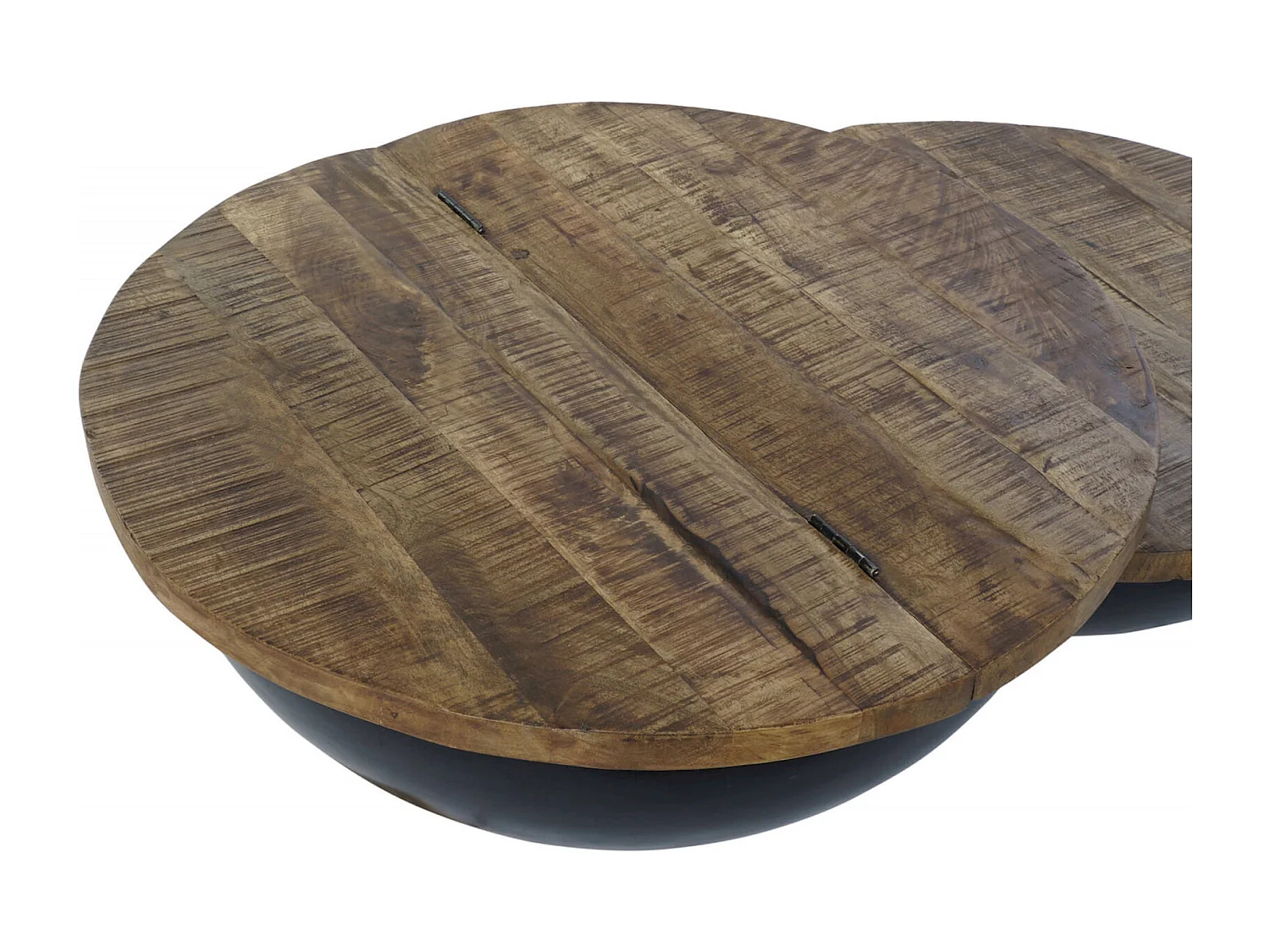 Table basse élégance bois et métal pour salon moderne