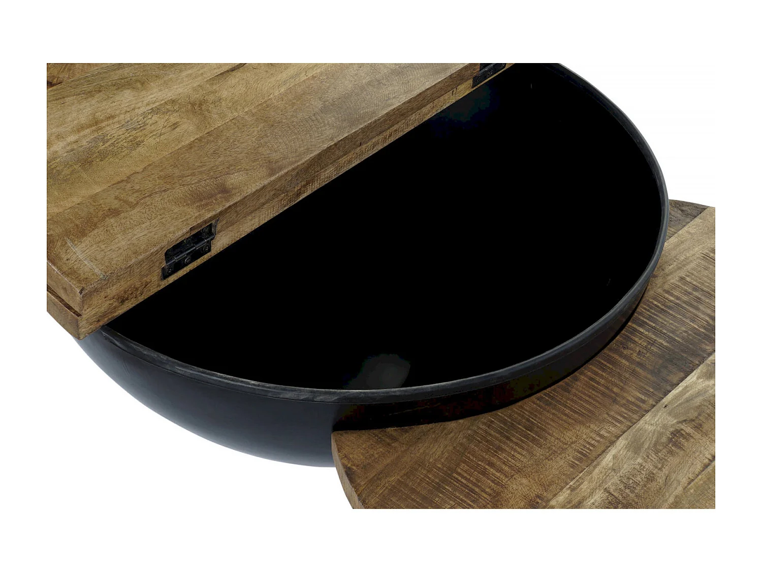 Table basse élégance bois et métal pour salon moderne