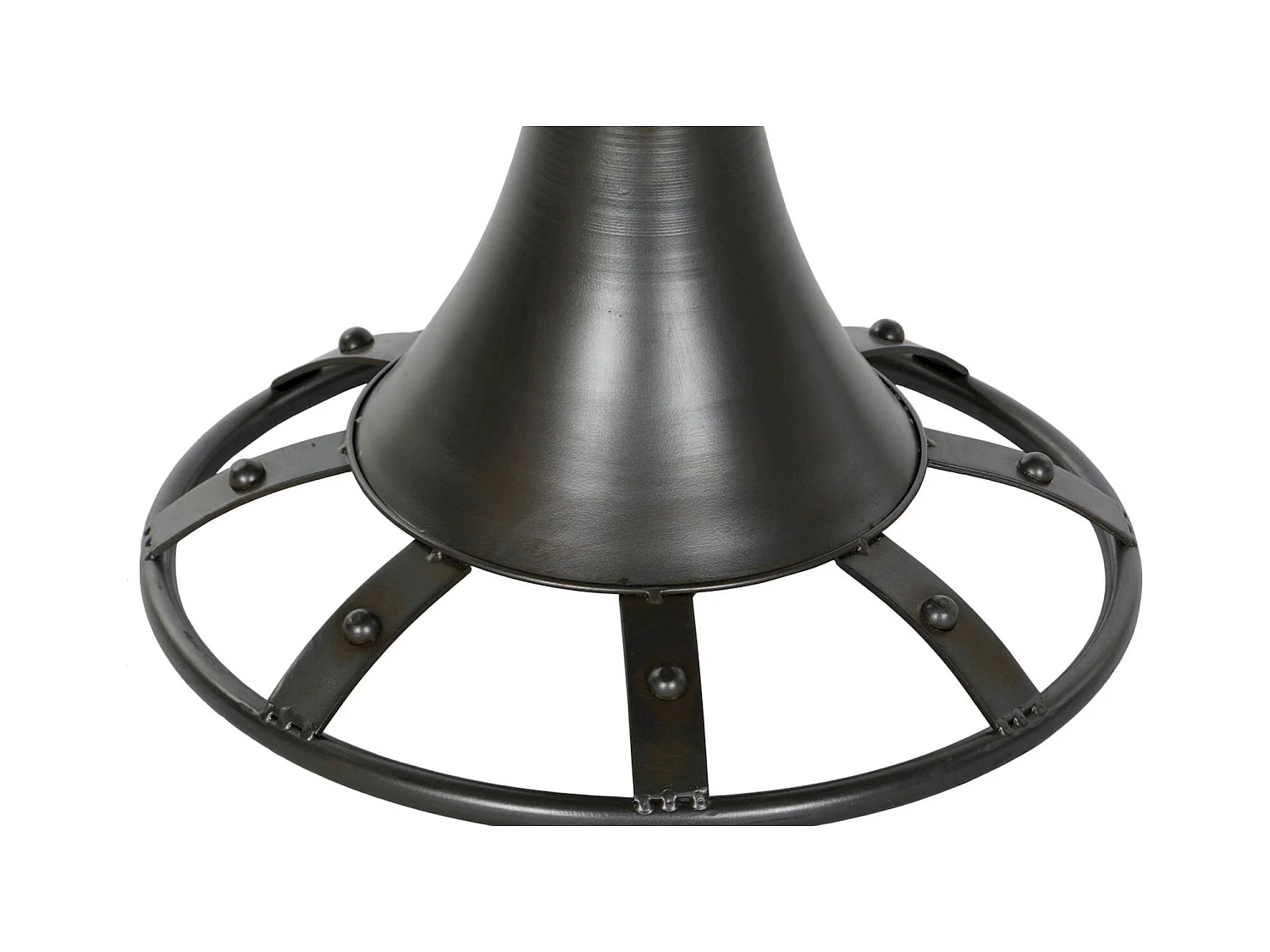 Table basse design épicéa avec pieds en métal élégant