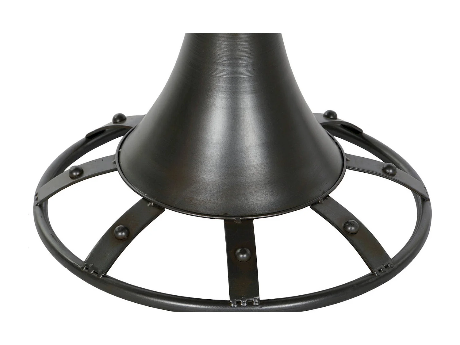 Table basse design épicéa avec pieds en métal élégant