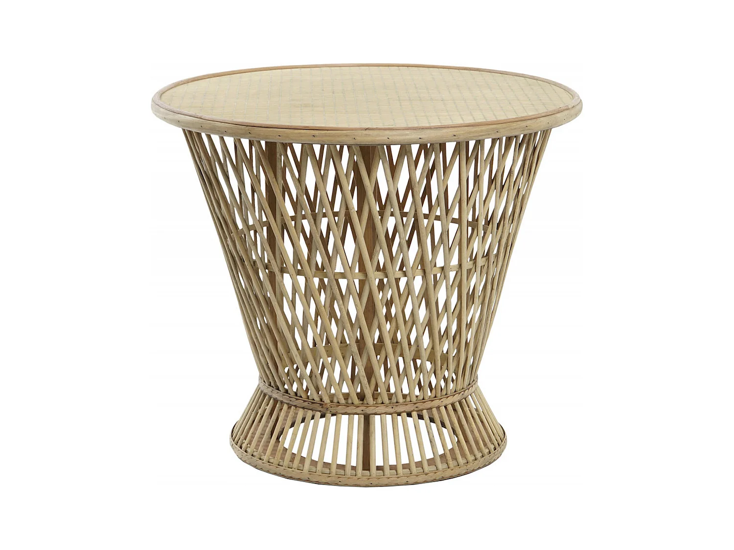 Table basse en bambou éco-conçu pour intérieur chic