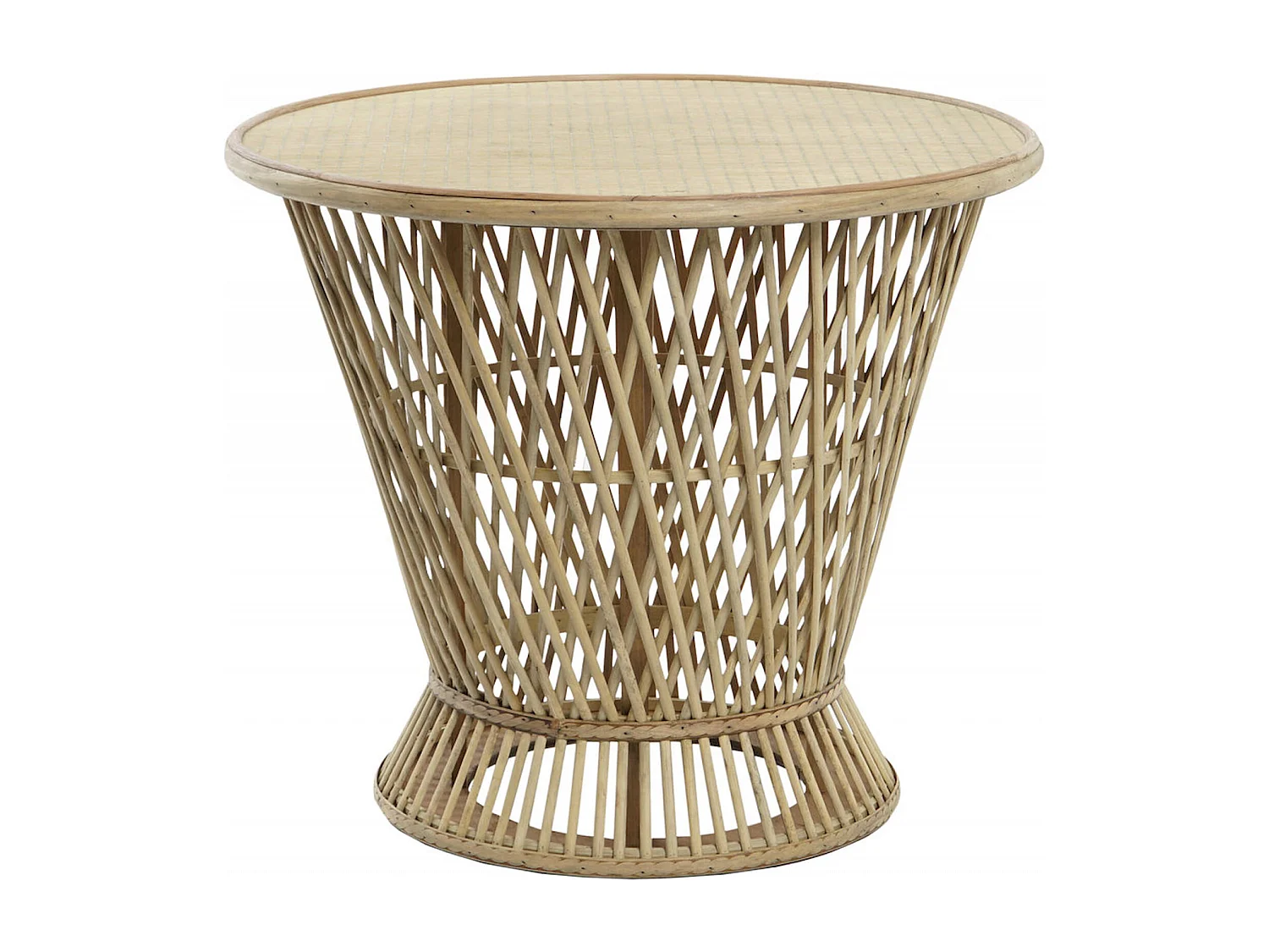 Table basse en bambou éco-conçu pour intérieur chic