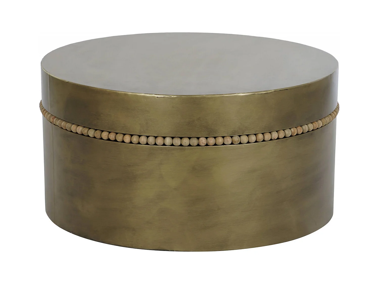 Table basse design métallique dorée pour élégance intérieure