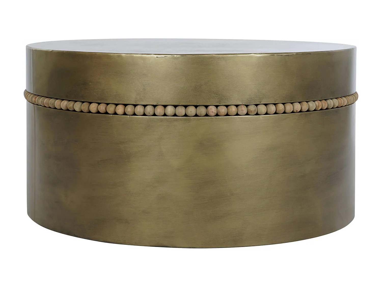 Table basse design métallique dorée pour élégance intérieure