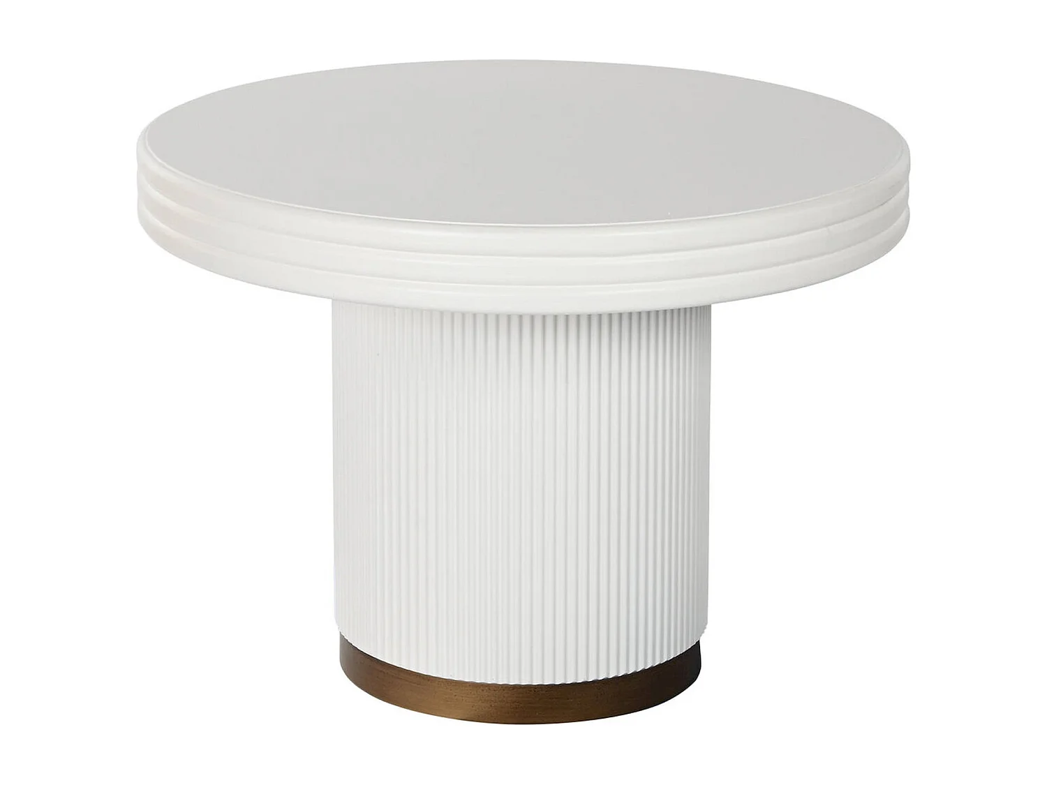 Table basse blanche élégante en bois mdf style contemporain