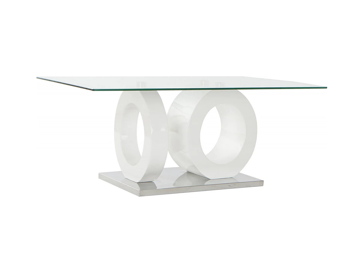 Table basse verre transparent design chic et moderne