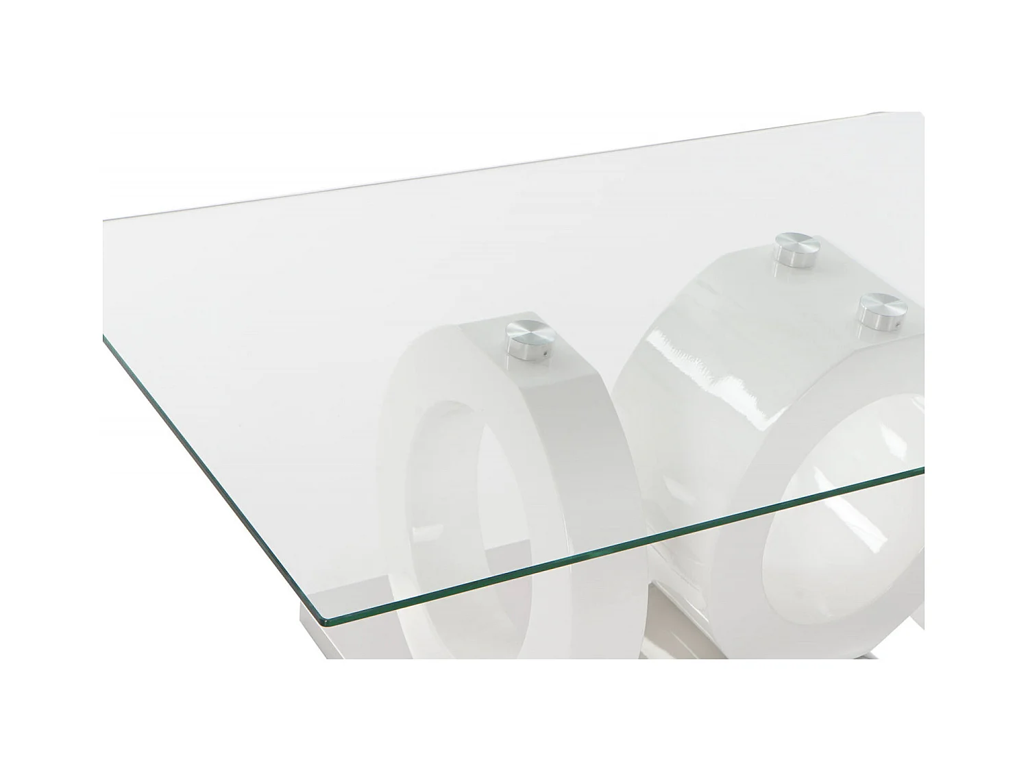 Table basse verre transparent design chic et moderne