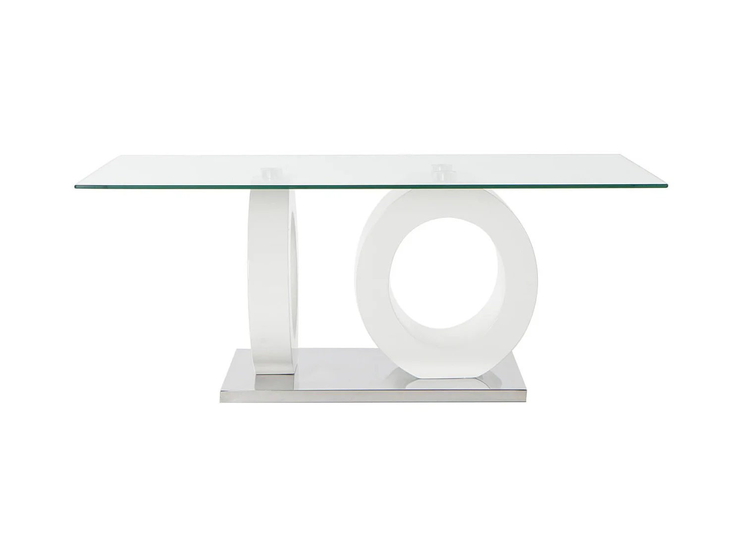 Table basse verre transparent design chic et moderne