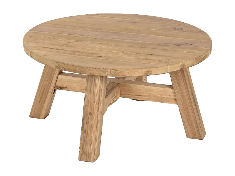 table basse en bois naturel esprit chaleureux pour salon cosy