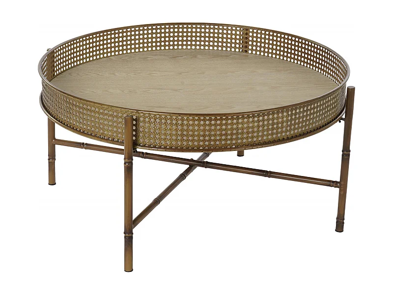 Table basse élégance métal pour salon chic et moderne