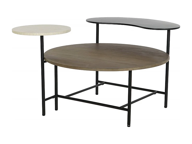 Table basse élégance marbre et métal pour salon chic