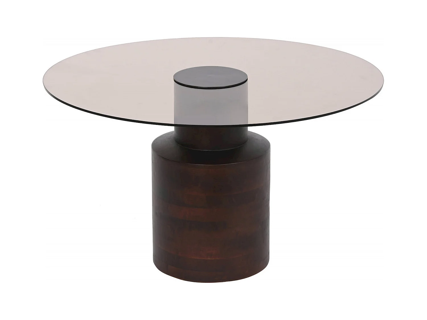 Table basse élégance verre et bois mango pour salon
