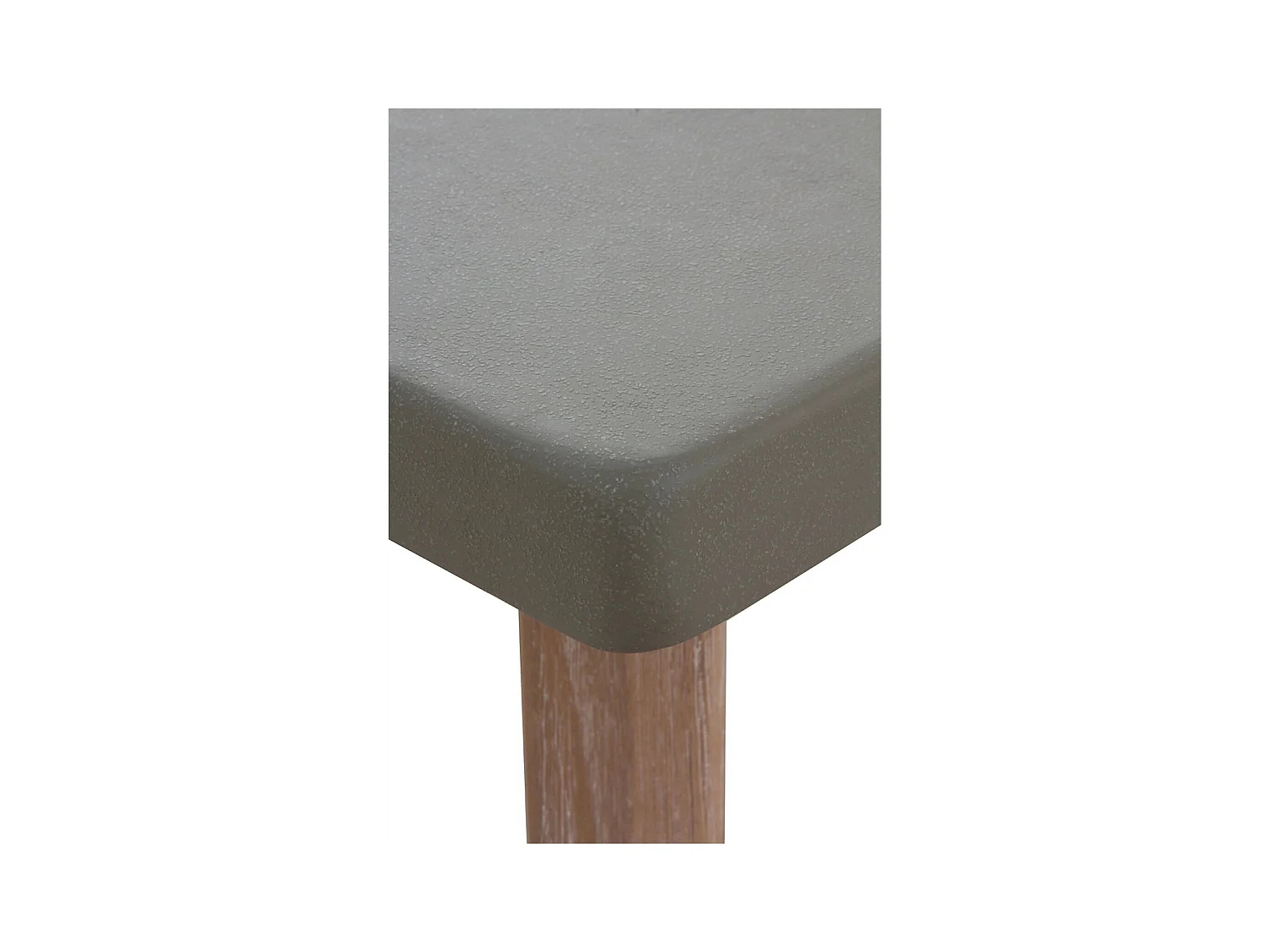 Table basse rectangulaire bois acacia et plateau effet béton