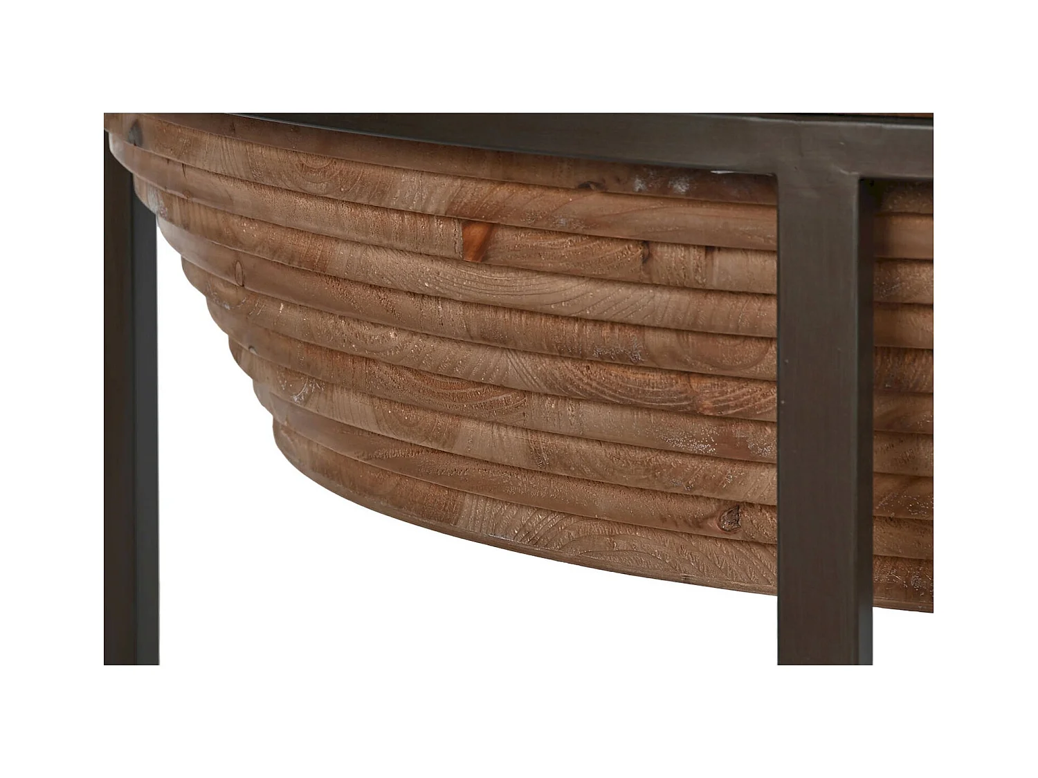 Table basse verre et bois élégance salon