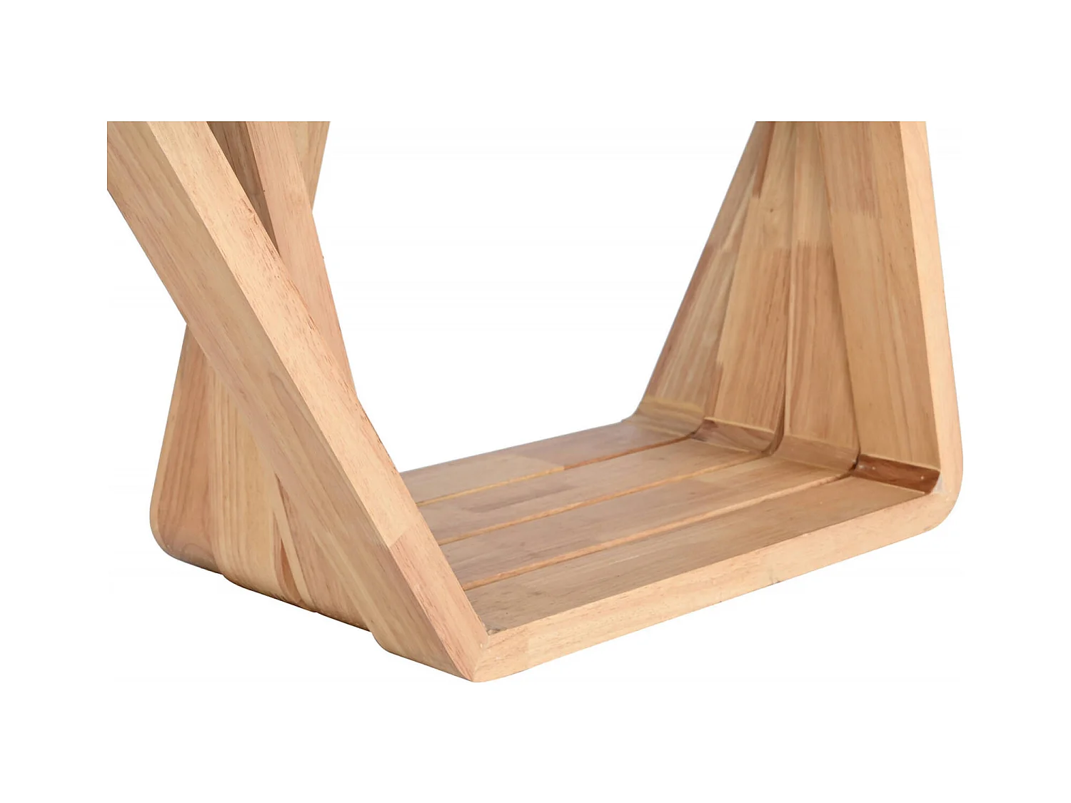 Table basse élégance noyer et verre pour salon moderne