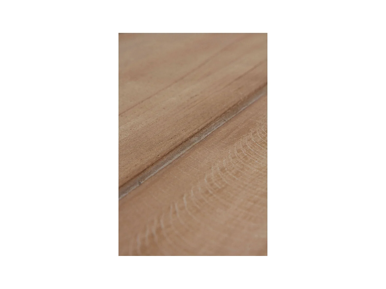 Table basse rectangulaire bois naturel et base effet pierre noire