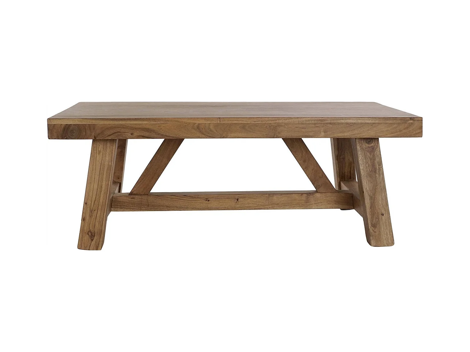 Table basse en acacia marron pour salon élégant