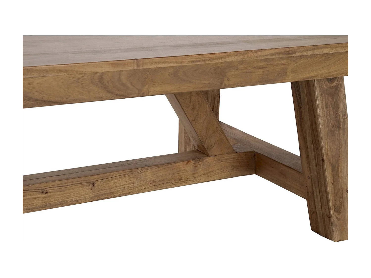 Table basse en acacia marron pour salon élégant