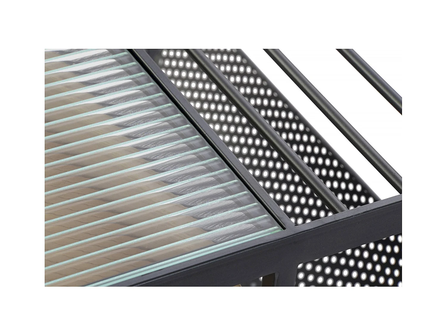 Table basse élégance métal et verre pour salon moderne