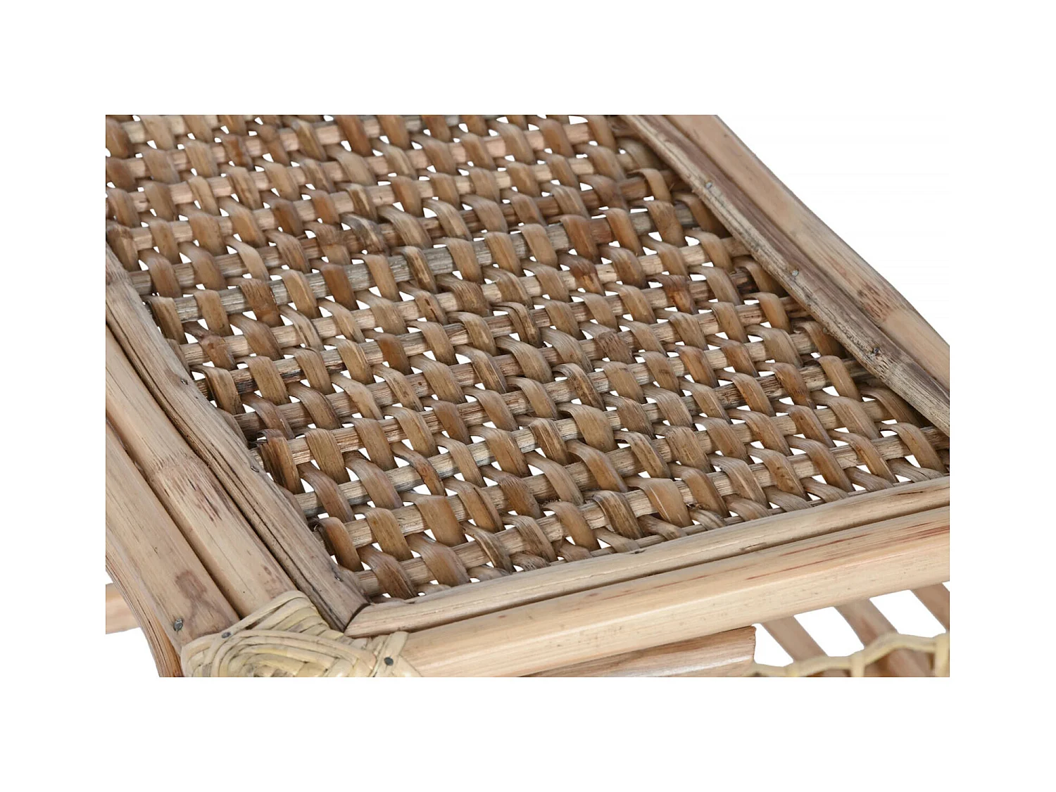 Table basse élégance naturelle en rotin et bambou