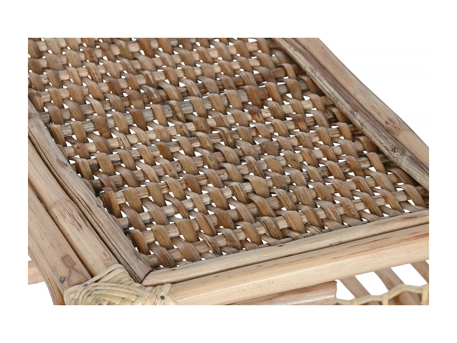 Table basse élégance naturelle en rotin et bambou