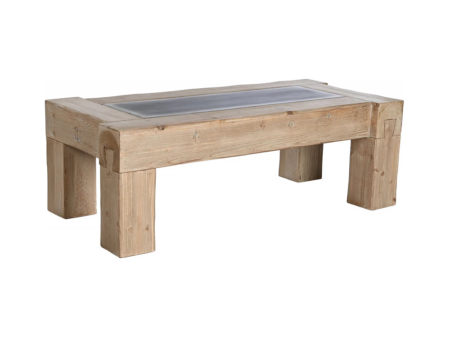 Table basse bois naturel pour salon chaleureux