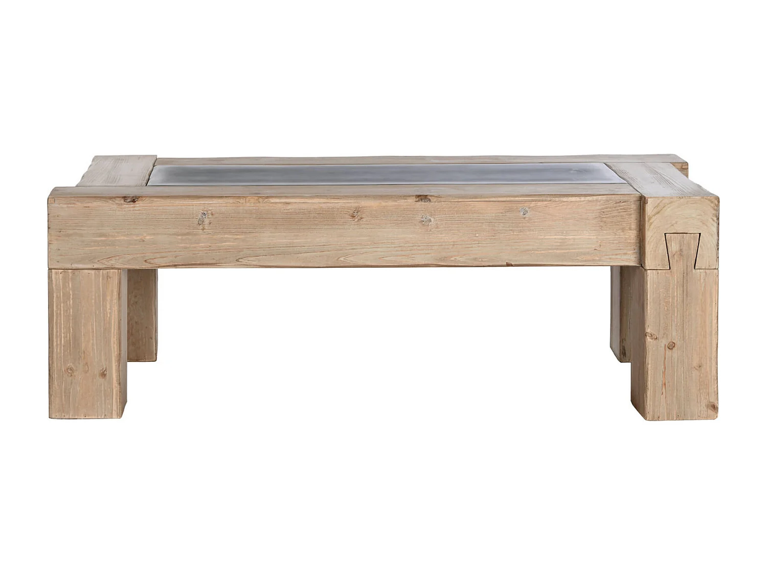 Table basse bois naturel pour salon chaleureux