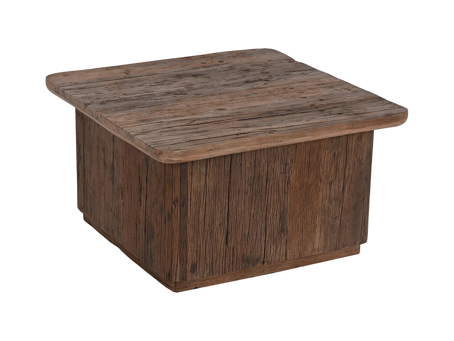 Table basse bois recyclé pour intérieur chaleureux