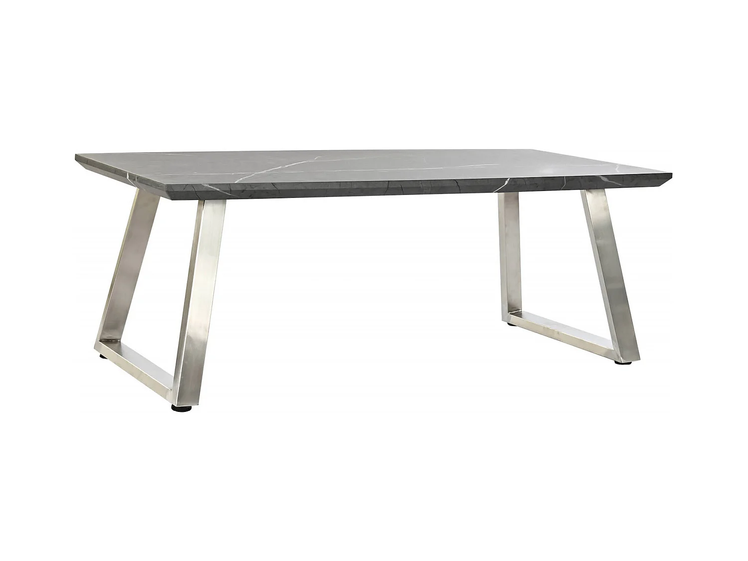 Table basse bois et acier noir pour salon chic