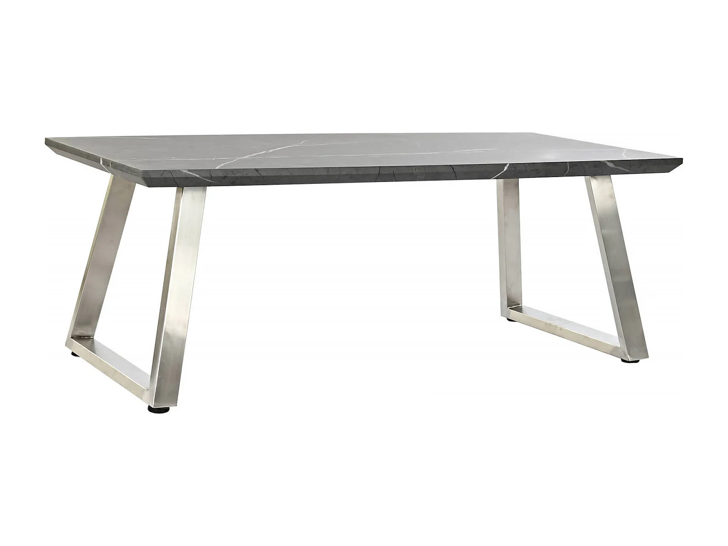 Table basse bois et acier noir pour salon chic