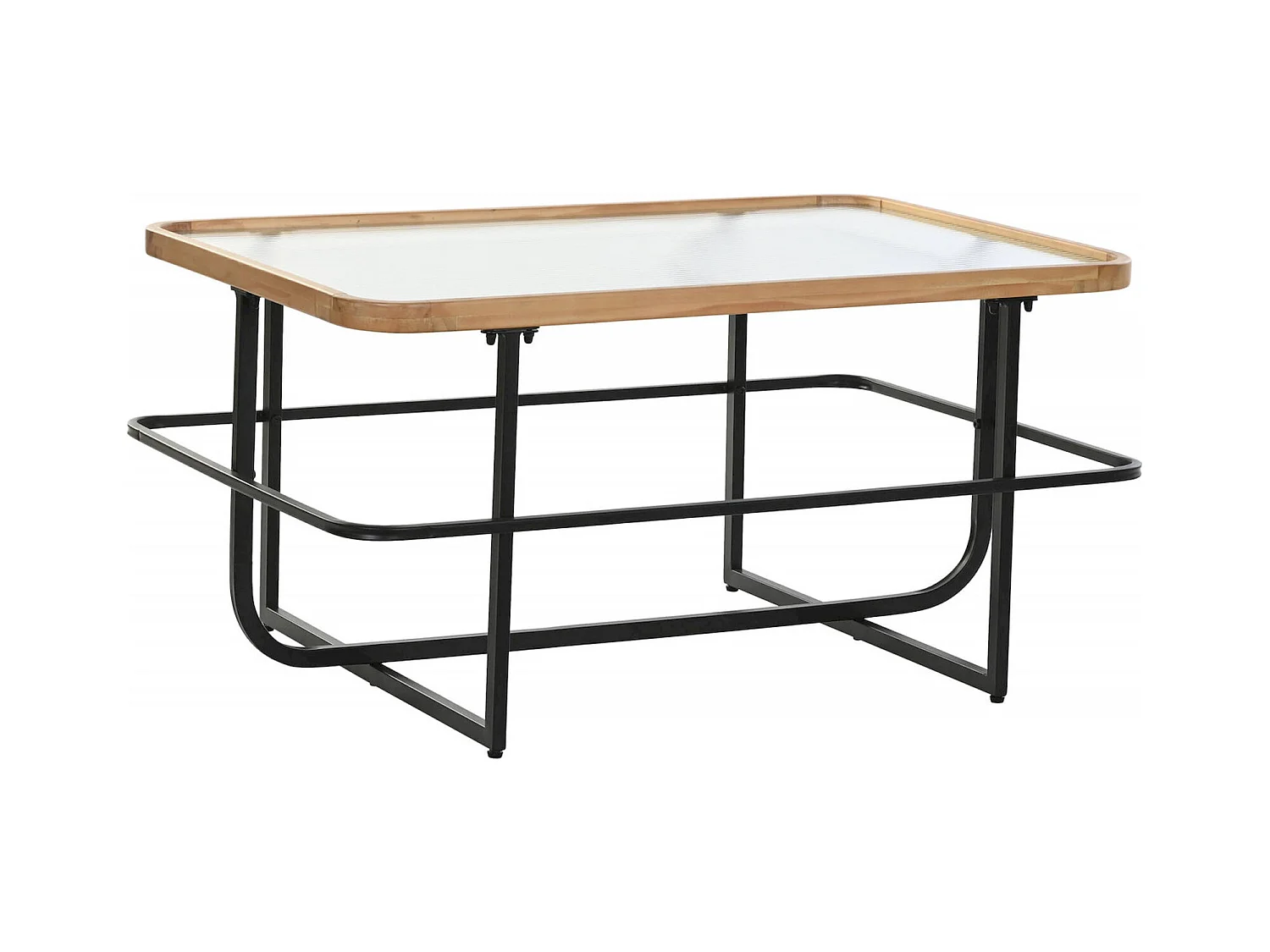 Table basse élégance métal et verre pour salon chic