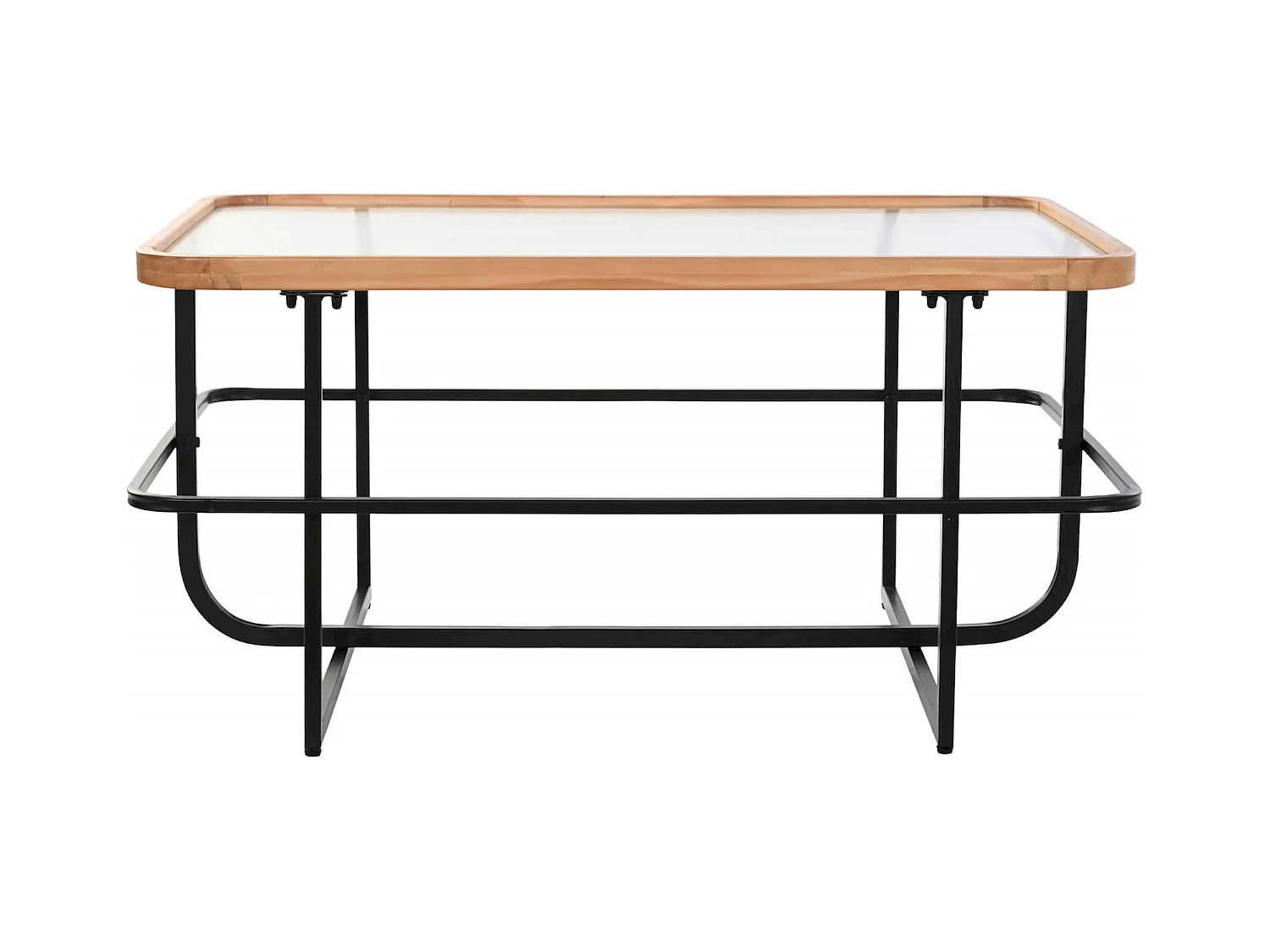 Table basse élégance métal et verre pour salon chic