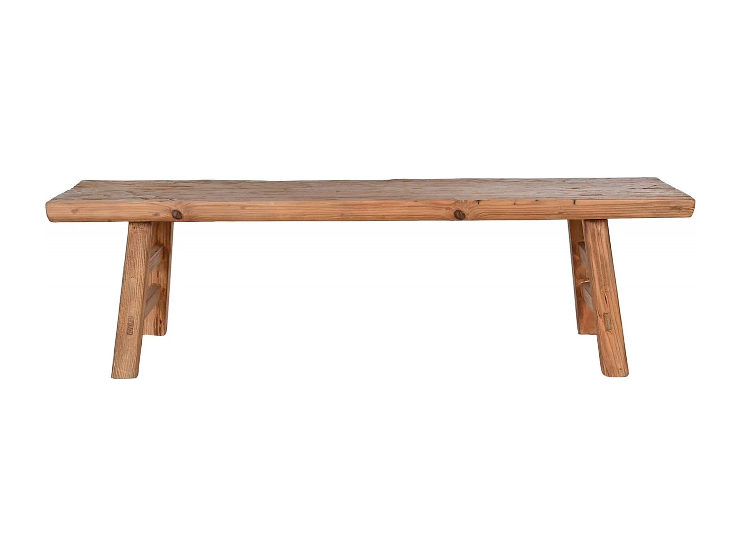 Table basse élégance rustique en olmo massif