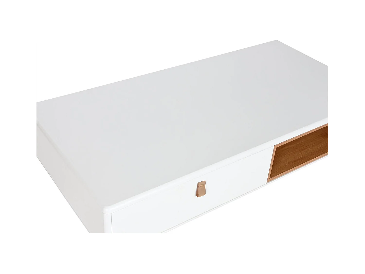 Table basse épurée bicolore pour salon moderne