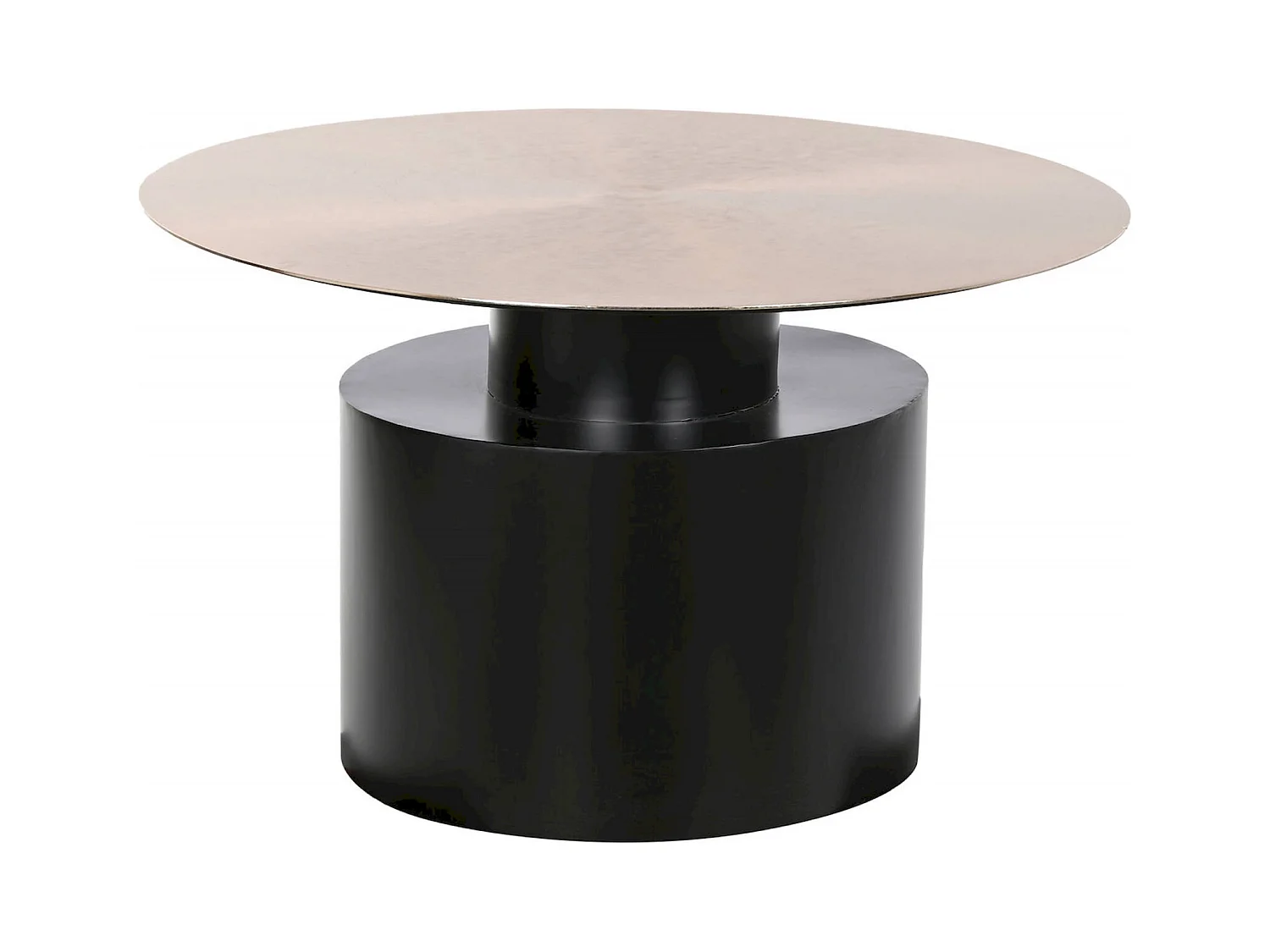 Table basse élégance dorée et noire pour intérieur chic