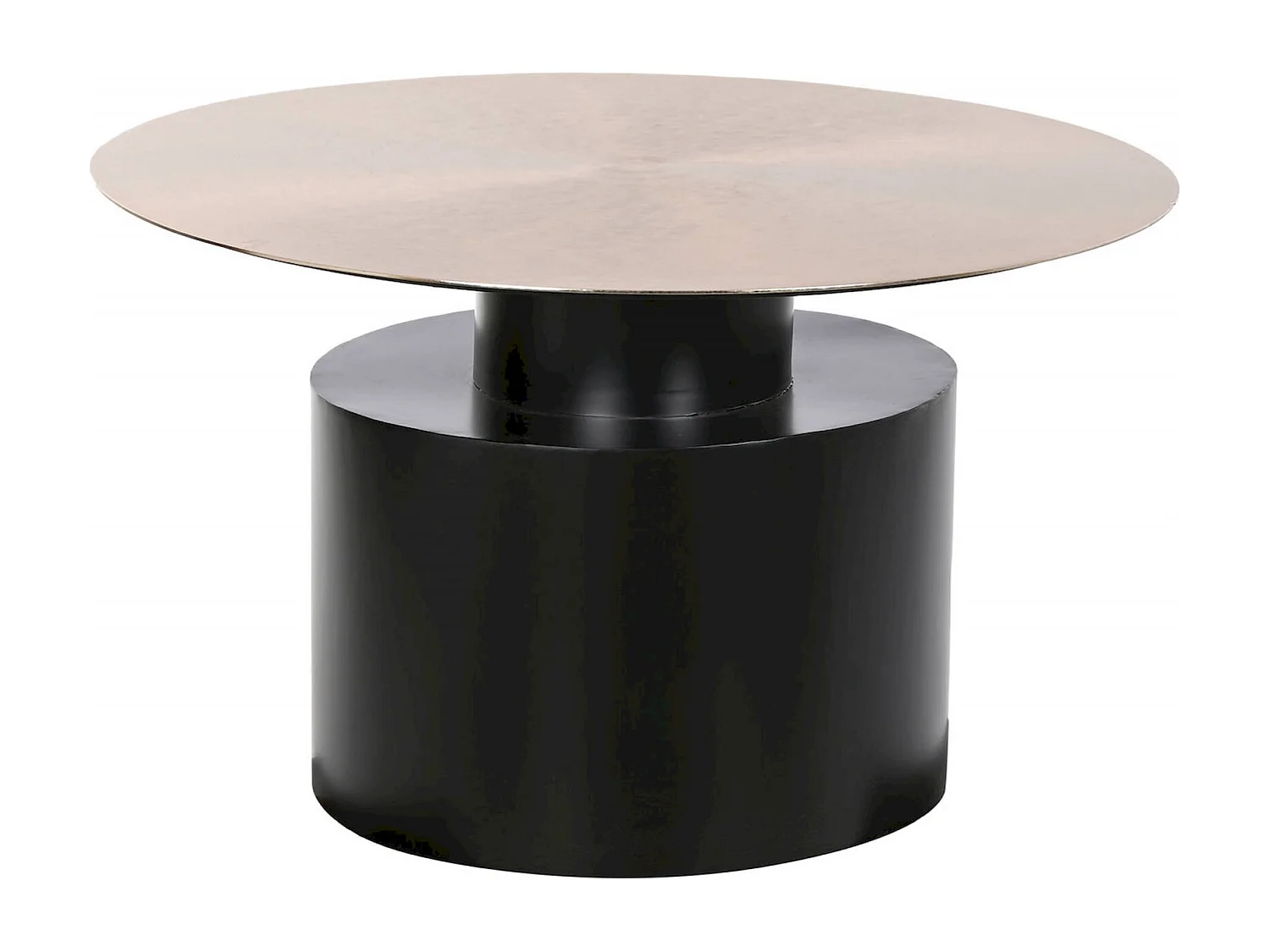 Table basse élégance dorée et noire pour intérieur chic