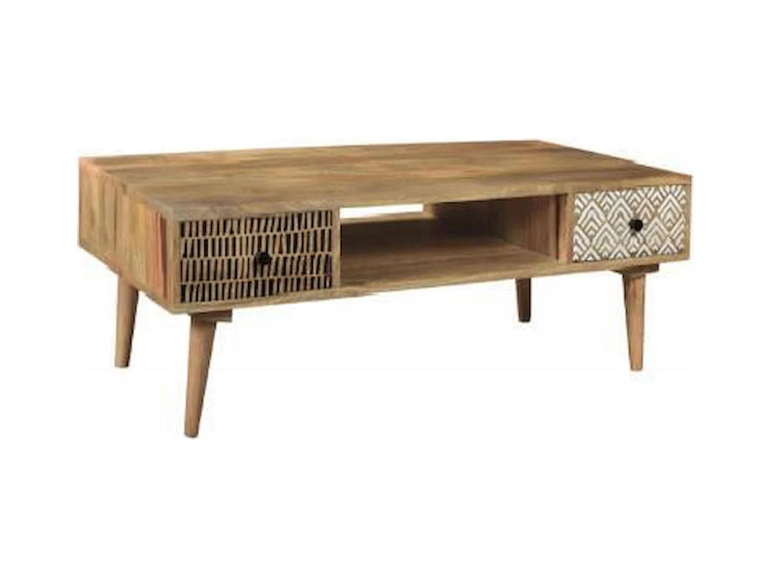 Table basse bois naturel éco-design pour salon