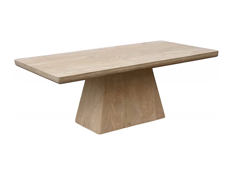 Table basse bois clair élégante pour salon chic