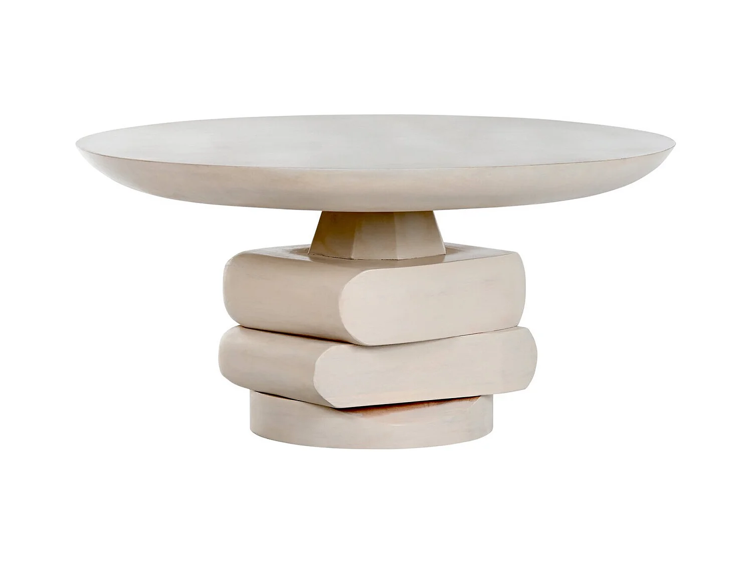 Table basse en bois gris élégance contemporaine