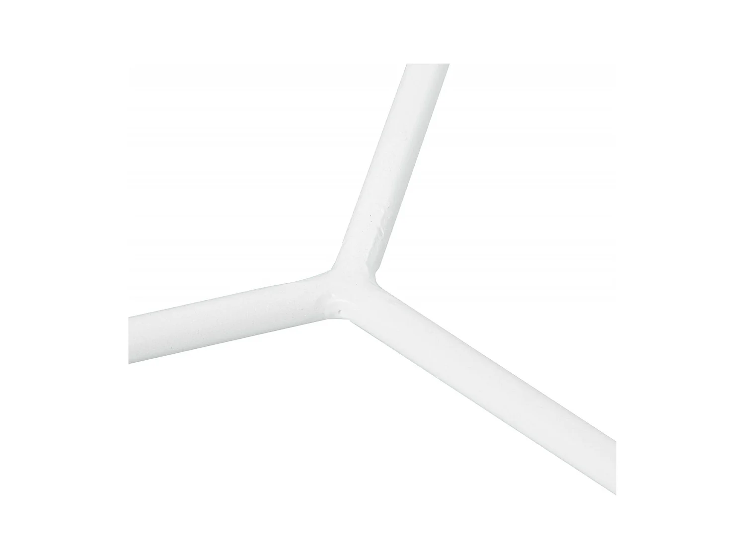 Table gigogne design métal blanc et surface en verre