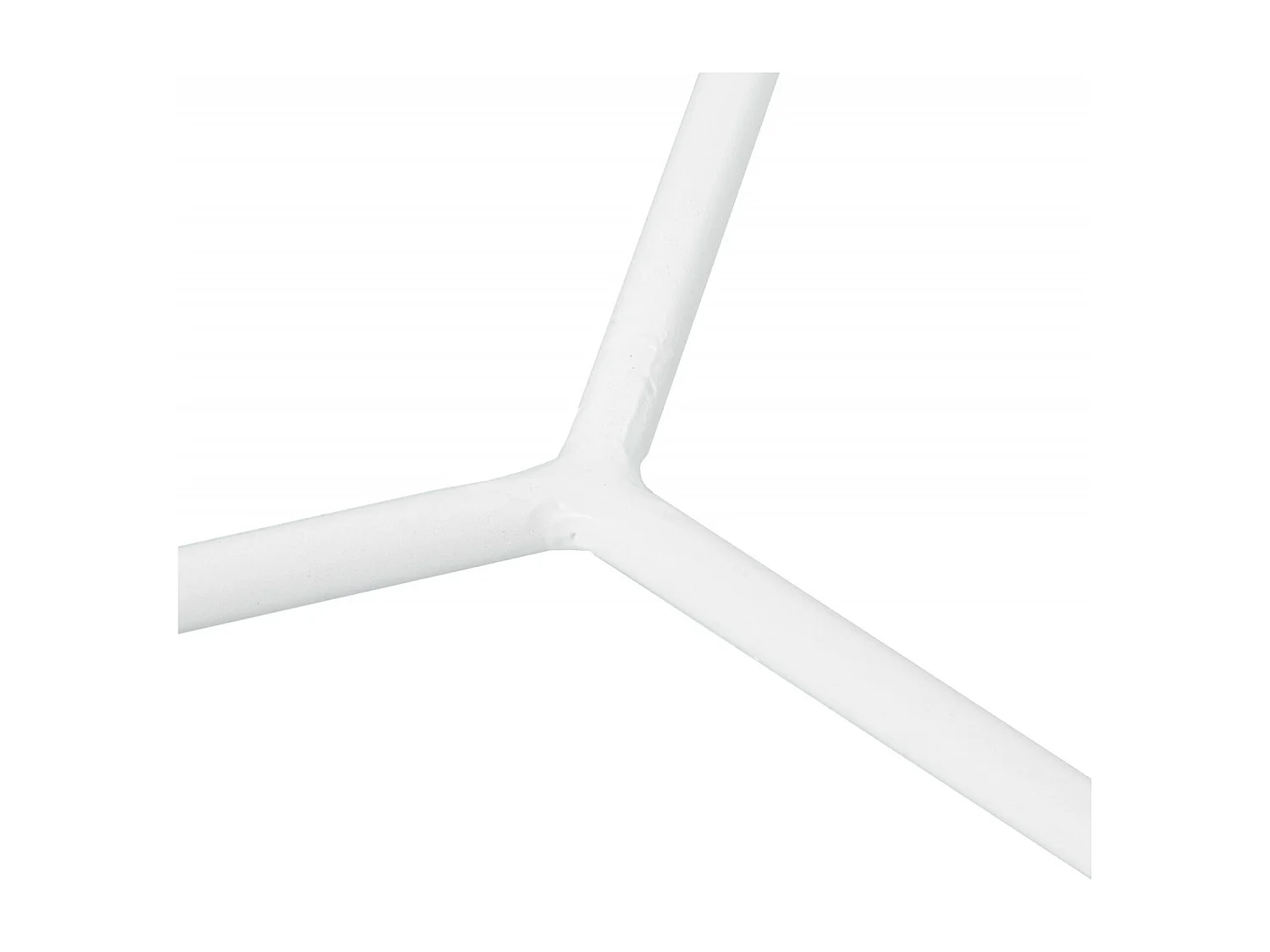 Table gigogne design métal blanc et surface en verre