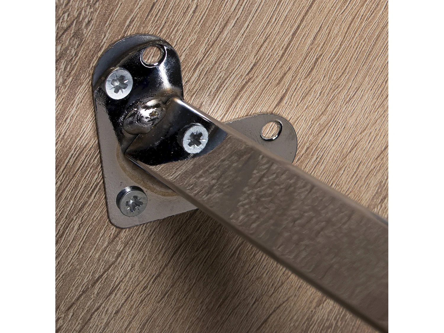 Table gigogne design bois et pieds chromés pour salon